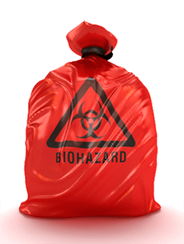 Biohazard blood and cleanup bag. | Crime Scene Cleaners